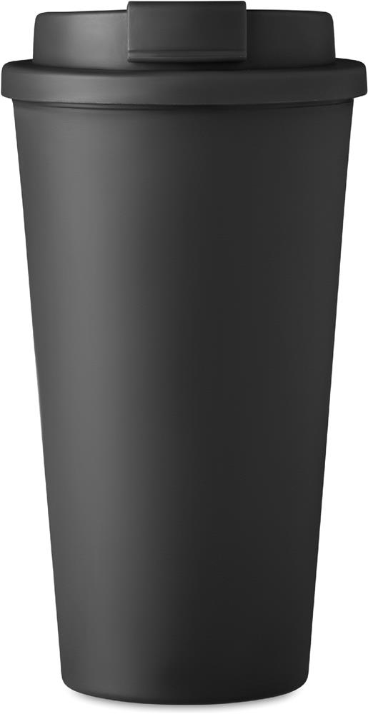 Gobelet double paroi PP 450 ml personnalisé TUESDAY, devant haut