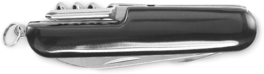 Couteau de poche aluminium recyclé personnalisé MULTICHILLO, dos