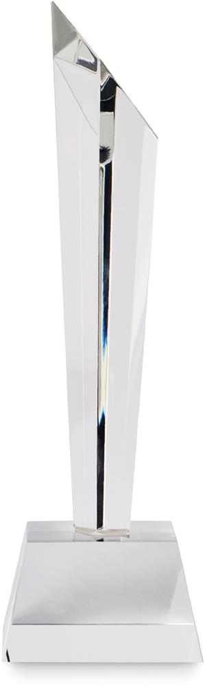 Trophée en cristal en coffret personnalisé DIAWARD, base côté 3