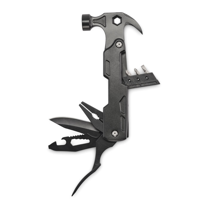 Marteau multifonction inox personnalisé MULTIHAMMER, Noir