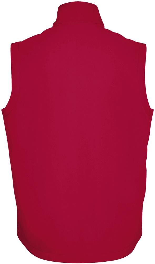 Gilet softshell sans manches personnalisé RACE BW MEN, dos