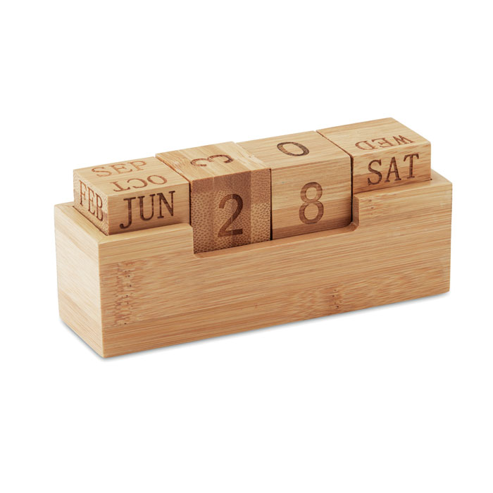 Calendrier perpétuel en bambou personnalisé KARENDA