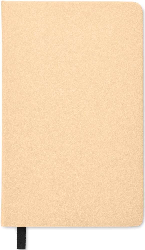 Carnet A5 papier recyclé avec graines personnalisé GROW, devant (étiquette numérique)