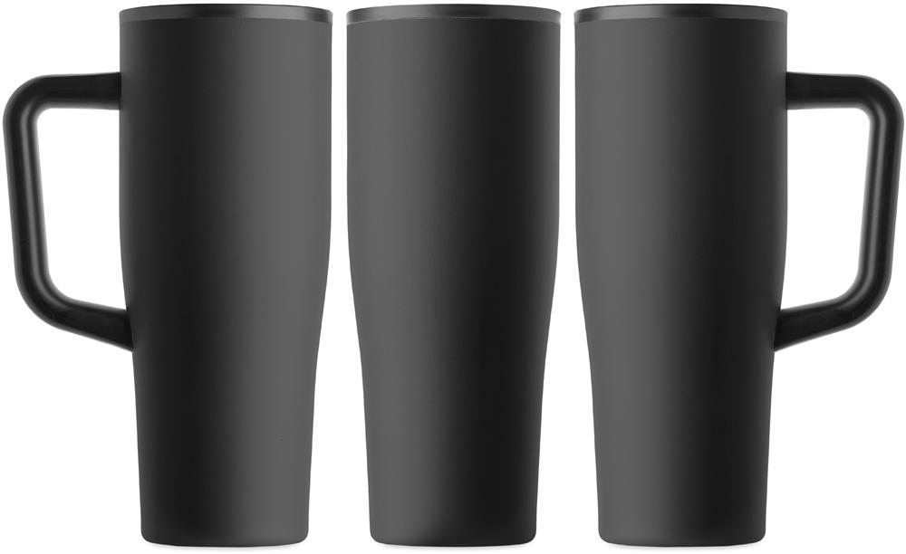 Gobelet isotherme inox recyclé 900 ml personnalisé ATLANTA, tour complet (sérigraphie circulaire)