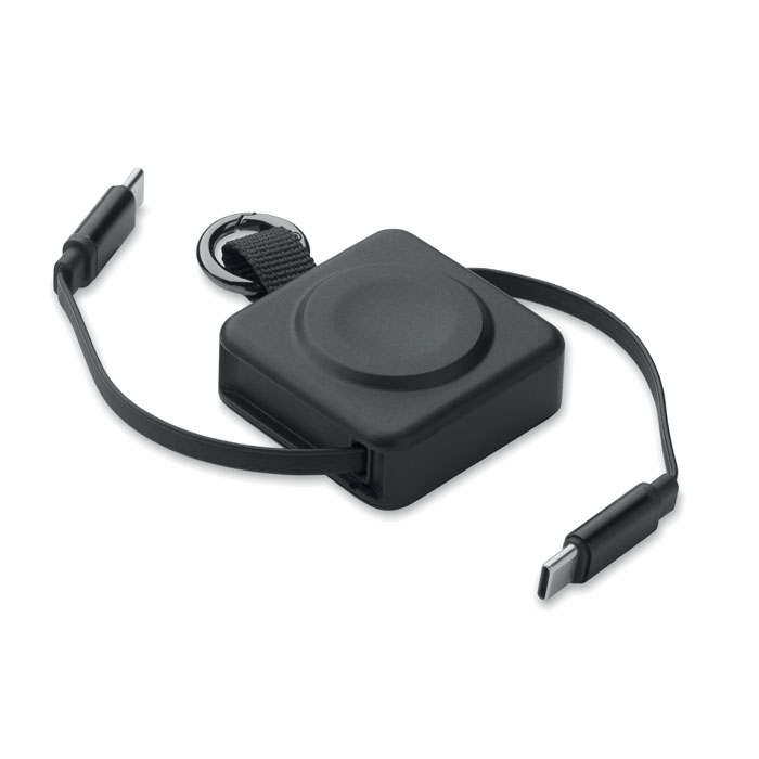 Câble rétractable USB-C 100 W et montre personnalisé SKILFUL