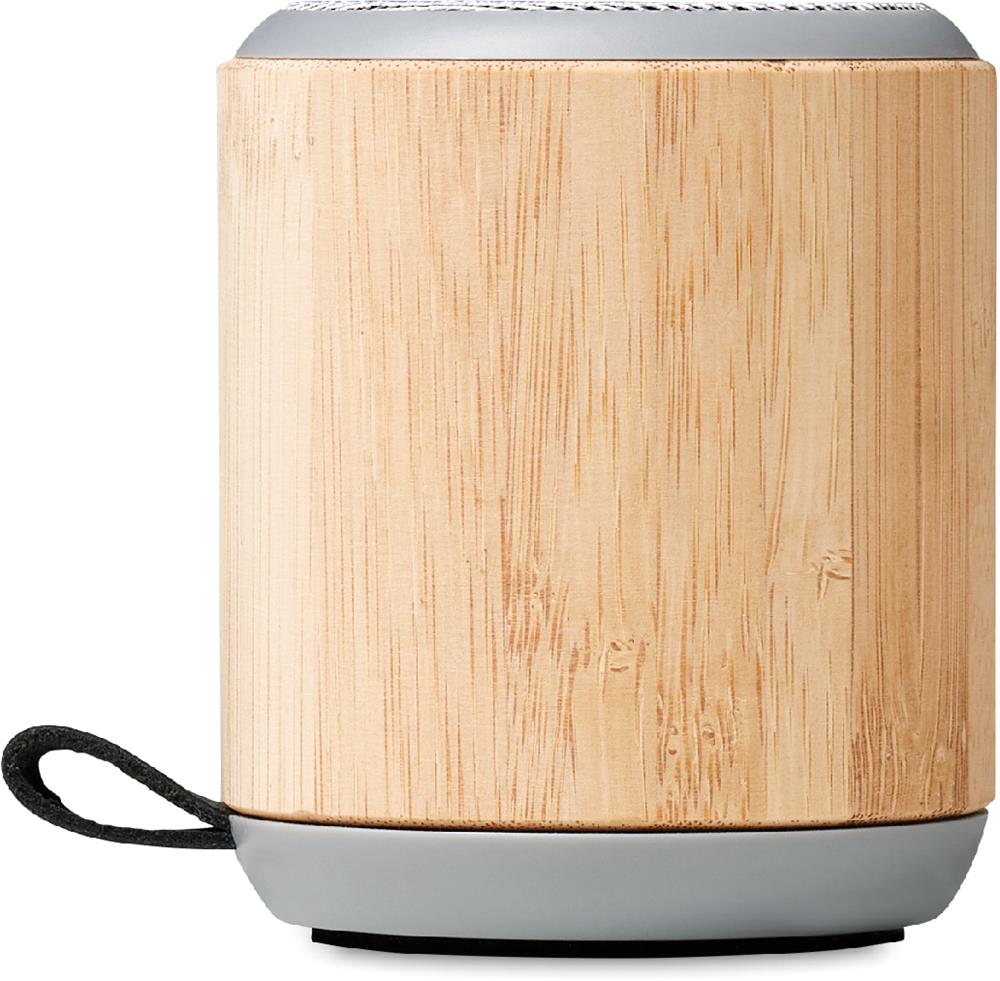 Enceinte bambou 3 W personnalisée RUGLI, côté 4