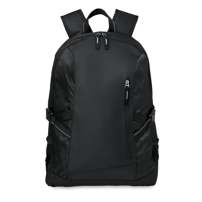 Sac à dos ordinateur 15'' polyester personnalisé TECNOTREK, Noir