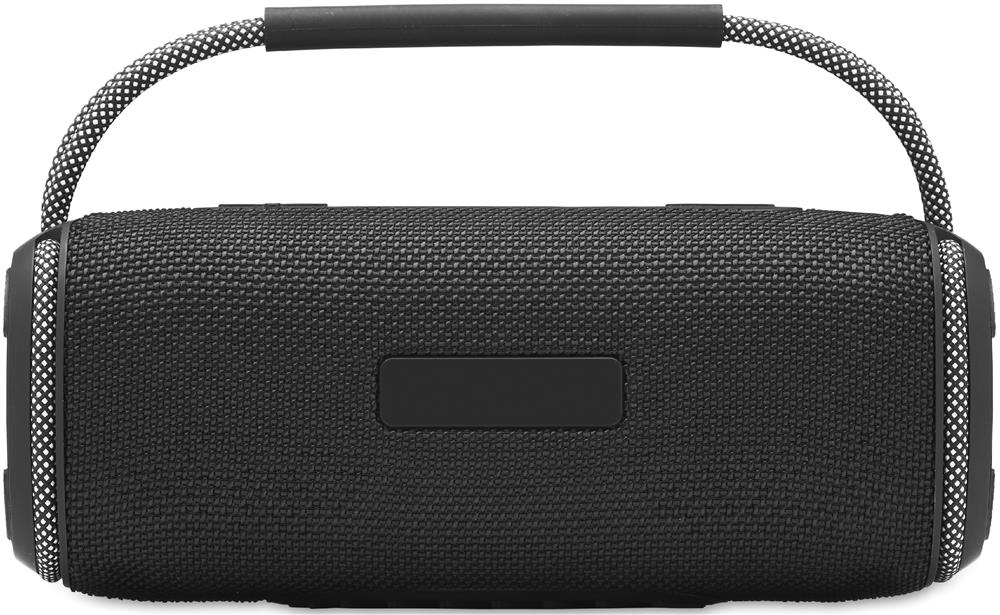 Enceinte sans fil 2 x 10 W personnalisée NOTAMUSIC, devant étiquette
