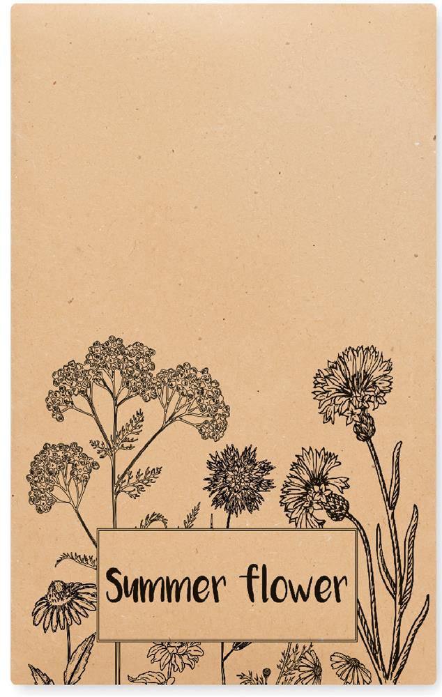Sachet graines de fleurs d'été personnalisé SEEDLOPE, devant
