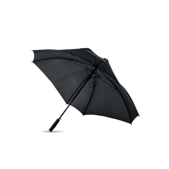 Parapluie carré tempête 27 pouces personnalisé COLUMBUS, Noir