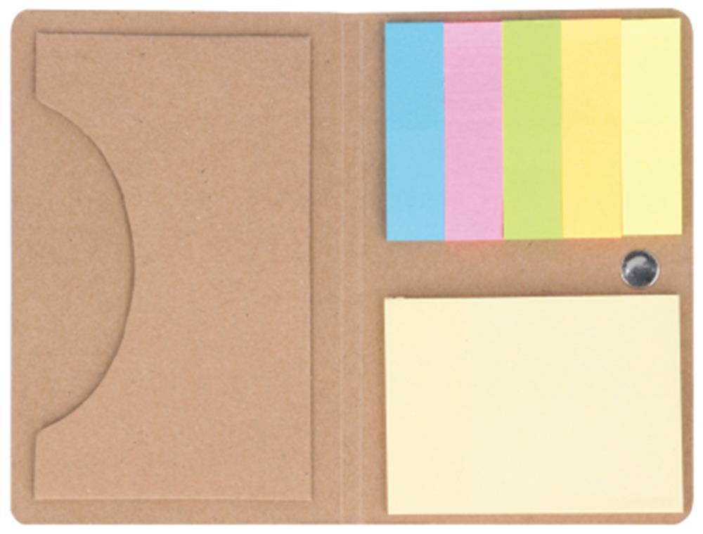 Set mémo papier kraft personnalisé FOLDNOTE, poche