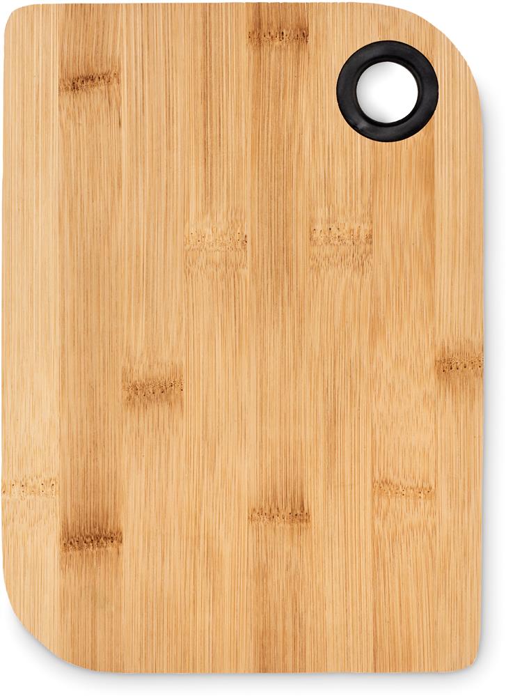 Planche à découper bambou noir personnalisée BAYBA CLEAN, côté 1