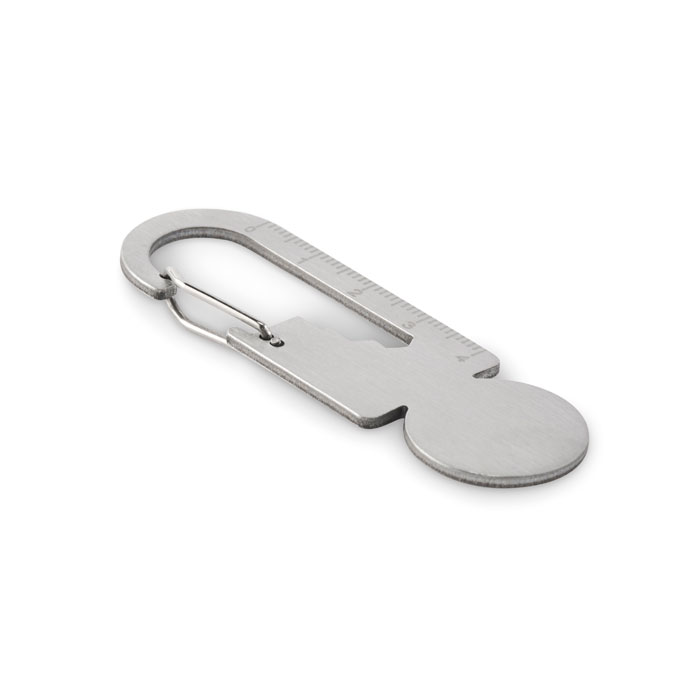 Porte-clés jeton inox recyclé personnalisé MULTIKEY