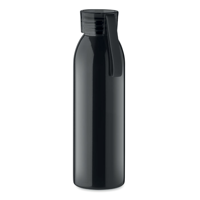 Bouteille inox 650 ml simple paroi personnalisée BIRA, Noir