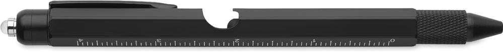Stylo multifonction inox avec niveau personnalisé RETOOL, corps gauche 1