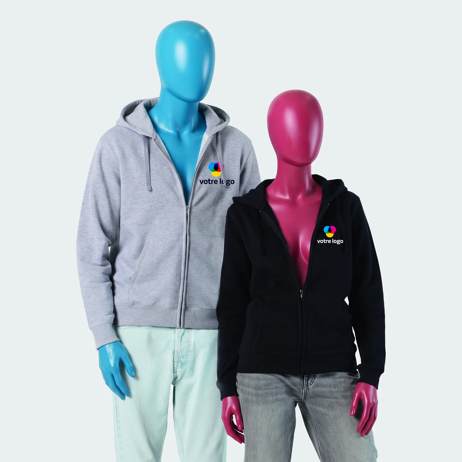 Sweat zippé femme 280 g/m² personnalisé SPIKE WOMEN