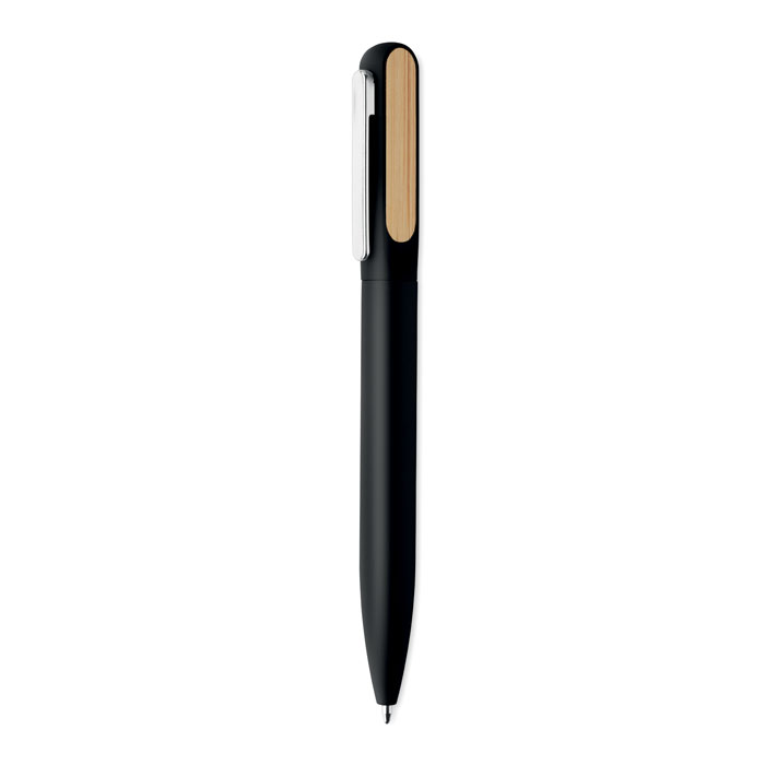 Stylo bille twist aluminium personnalisé ALUBA, Noir
