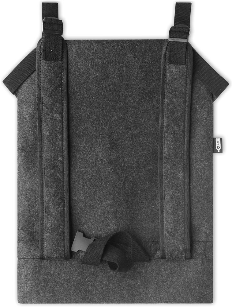 Sac à dos feutre RPET personnalisé INDICO PACK, dessus