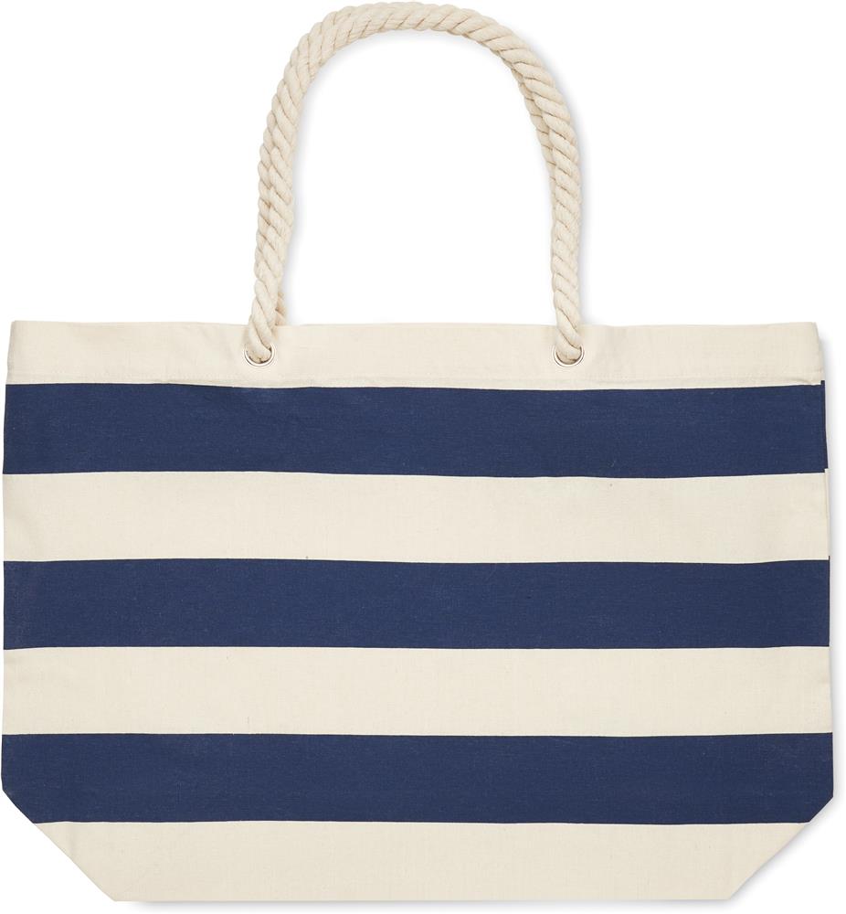 Sac de plage rayé coton 220 g/m² personnalisé HEAVEN STRIPE, dos