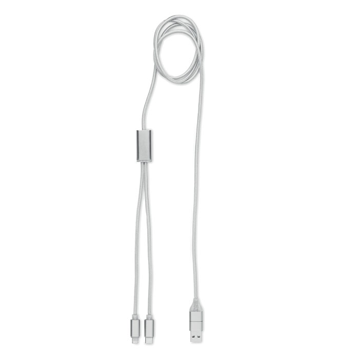 Câble de charge 2 en 1 alu 120 cm personnalisé CABLONG