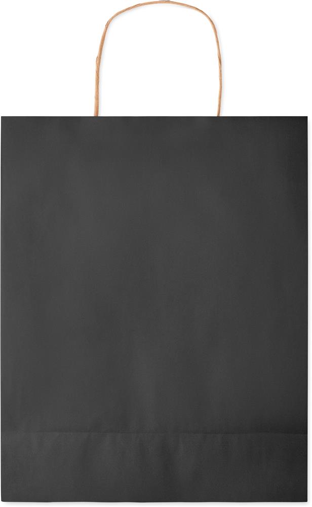 Sac en papier recyclé 90 g/m² personnalisé PAPER TONE M, dos (étiquette numérique)