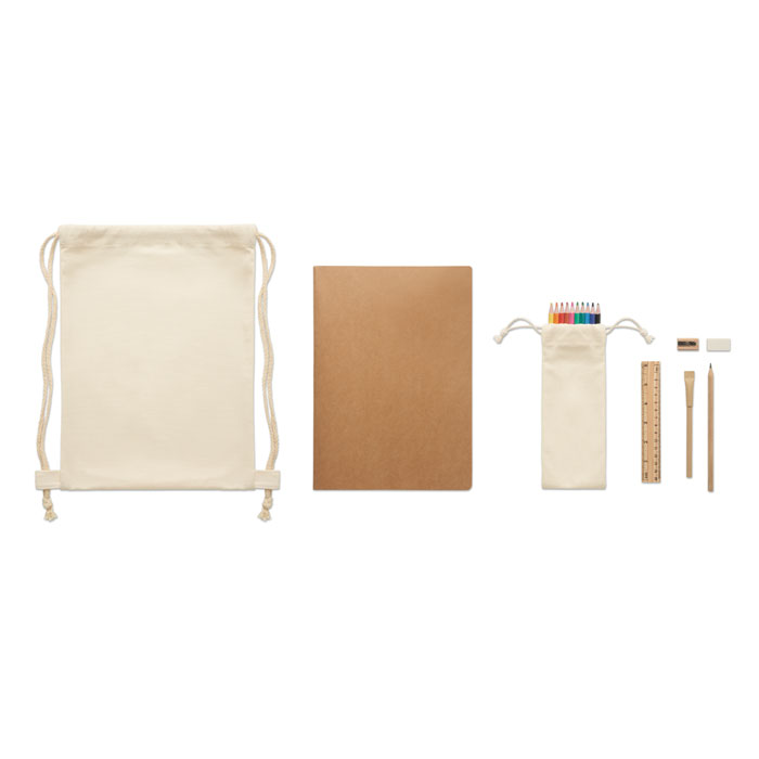 Set de dessin A4 sac coton personnalisé FUNDRAW