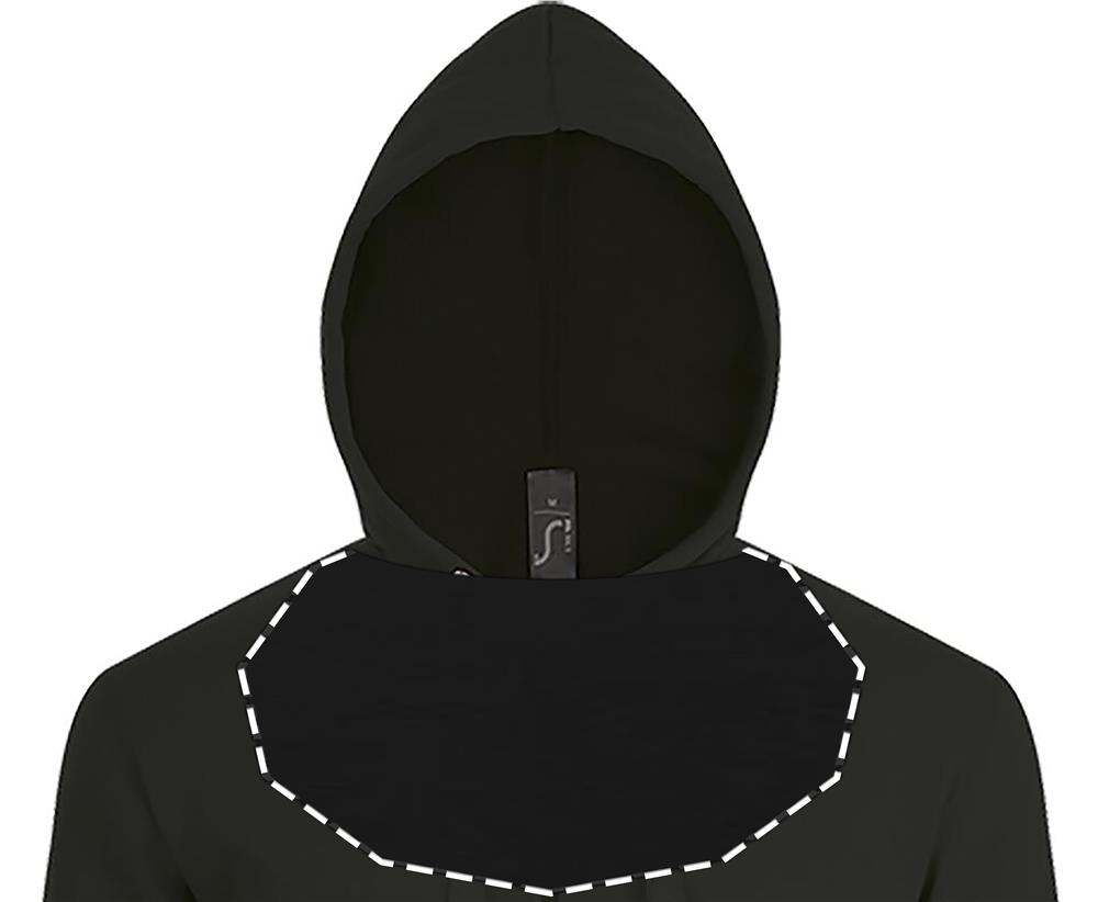 Sweat zippé à capuche 260 g/m² personnalisé STONE, intérieur