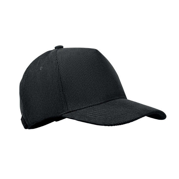 Casquette velours côtelé personnalisée WALE, Noir