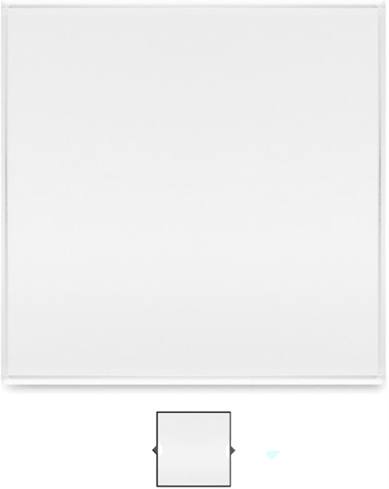 Trophée cube en verre personnalisé KUBEWARD, côté 1 (tampographie)