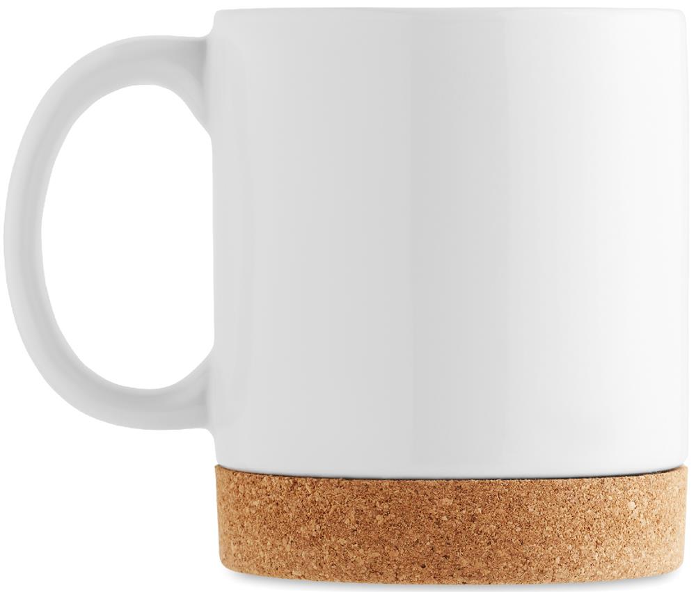 Mug céramique base liège personnalisé KAROO SUBLIM, gauche