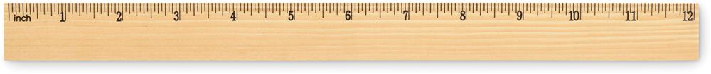 Règle en bois 30 cm personnalisée RULER30, côté (gravure laser) 2