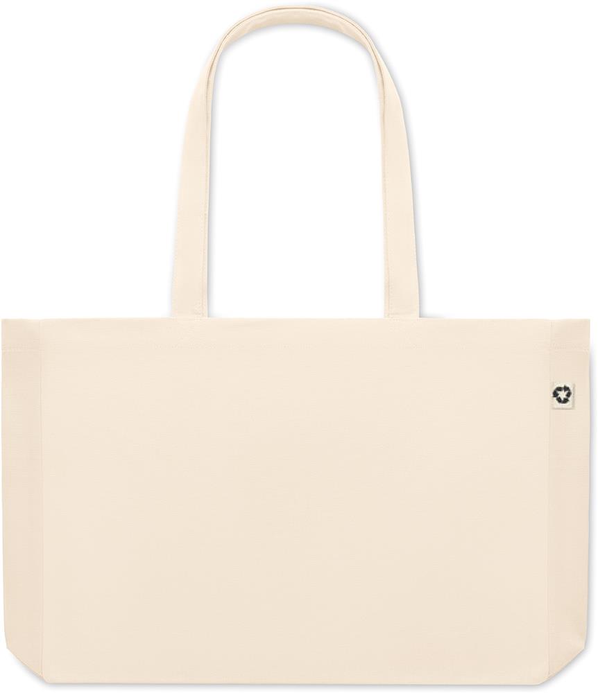 Sac shopping toile recyclée 280 g/m² personnalisé RESPECT, dos (sérigraphie)