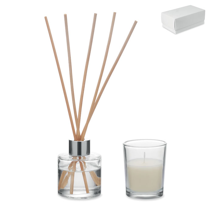 Coffret diffuseur 40 ml et bougie personnalisé MUSKA SET