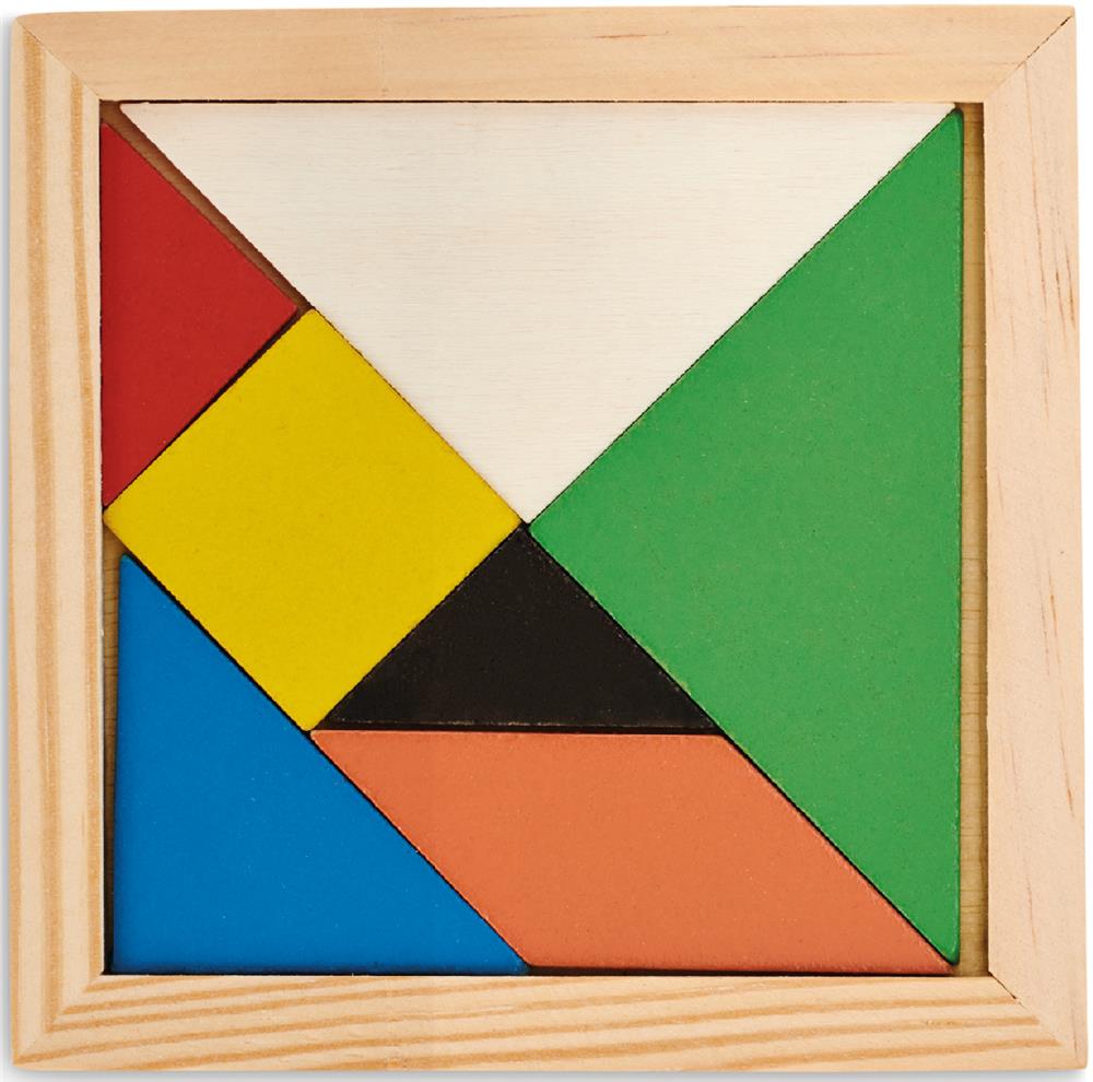 Tangram en bois personnalisé TANGRAM, dessus