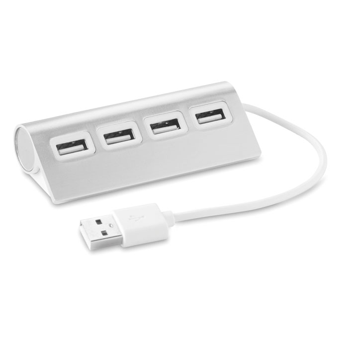 Hub USB 4 ports aluminium personnalisé ALUHUB