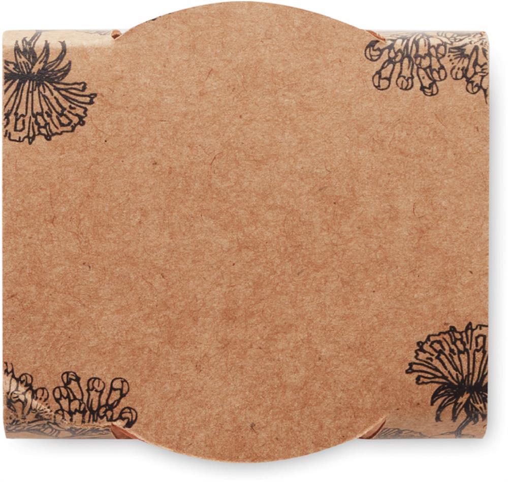 Pot graines de coquelicot personnalisé RED POPPY, dessus