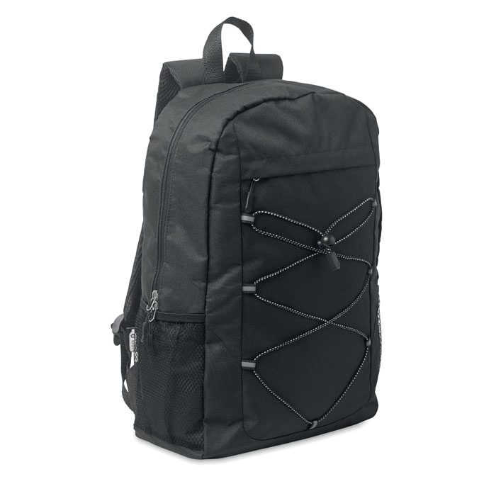 Sac à dos RPET 600D personnalisé HIGE, Noir