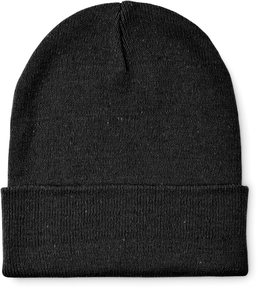 Bonnet tricoté à revers personnalisé BEANIX, devant dessous
