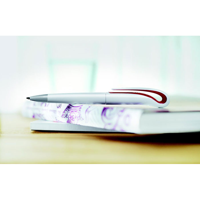 Stylo bille twist ABS personnalisé WHITESWAN
