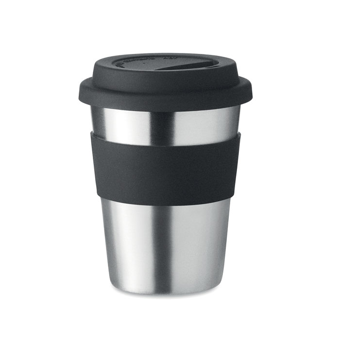 Gobelet inox 350 ml avec poignée silicone personnalisé IRMUG