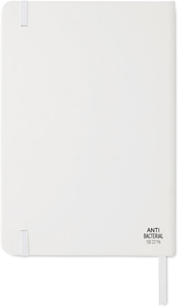 Carnet A5 antibactérien personnalisé ARCO CLEAN, dos (impression numérique)