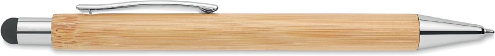 Stylo stylet bambou FSC personnalisé BAYBA, corps gauche