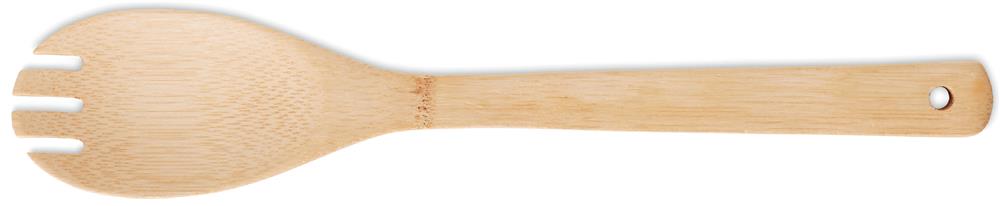 Couverts à salade bambou personnalisés MAYEN SET, fourchette