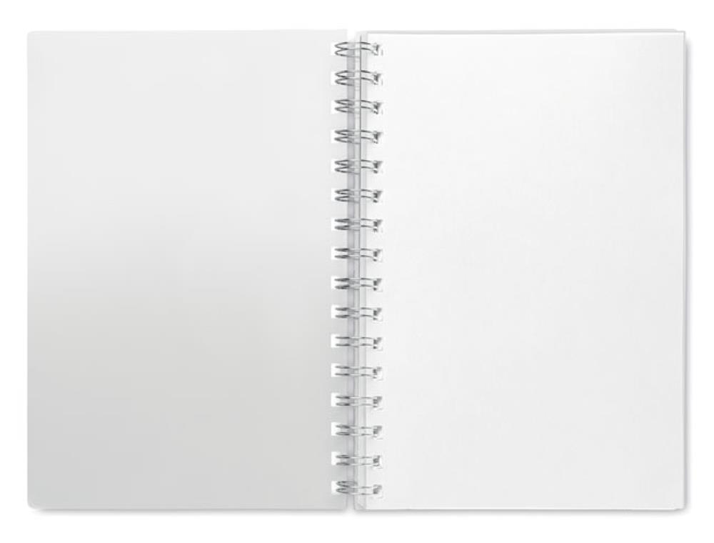 Carnet A5 à spirale RPET personnalisé ANOTATE, intérieur couverture