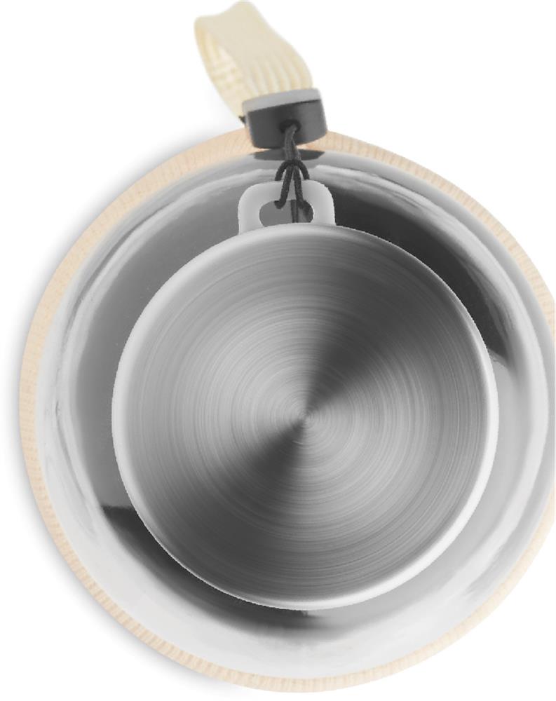Bouteille verre et jute 500 ml personnalisée UTAH TOUCH, couvercle dessus