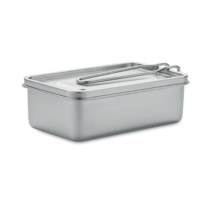 Lunch box inox 750 ml personnalisée TAMELUNCH, Argent