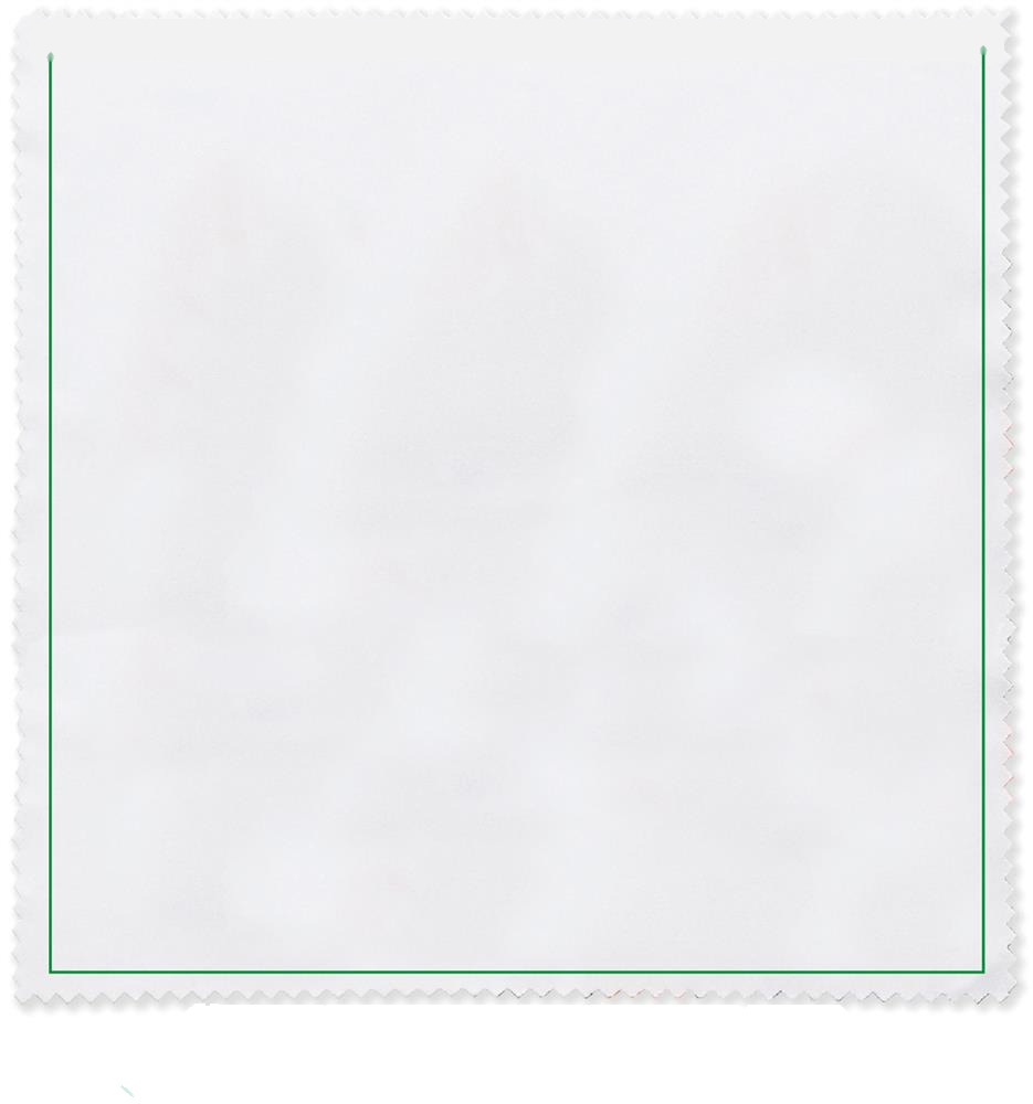 Lingette microfibre RPET 13x13 cm personnalisée RPET CLOTH, devant (sublimation)