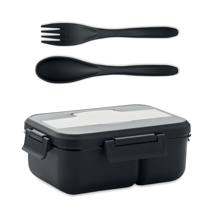 Lunch box 2 niveaux avec couverts personnalisée MAKAN