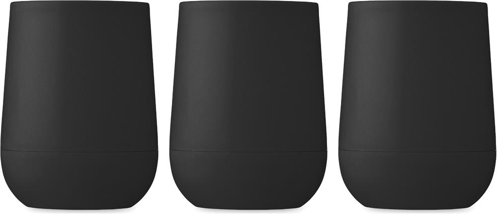 Gobelet double paroi PP 300 ml personnalisé GO, tour complet