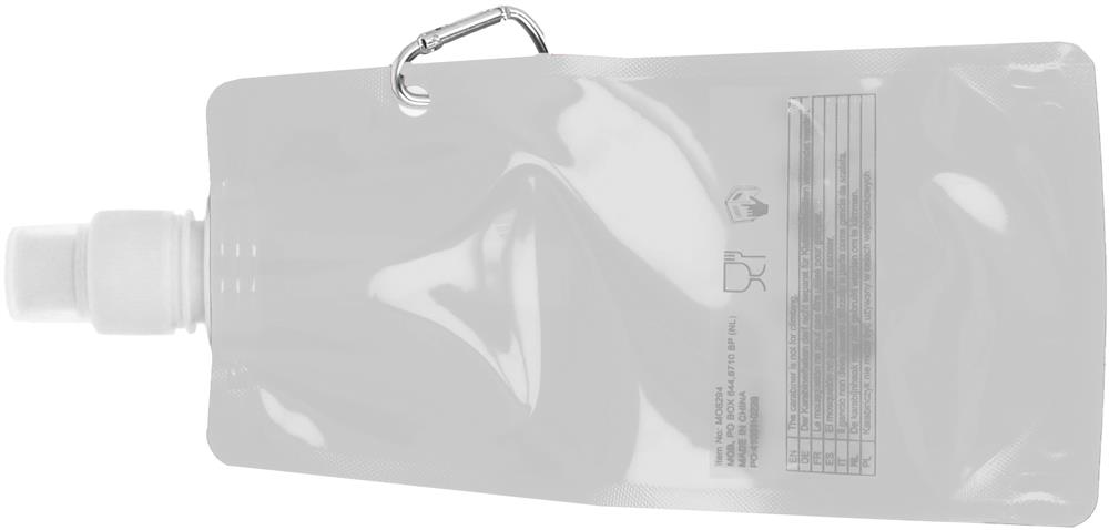 Gourde pliable PET 480 ml personnalisée GATES, dos milieu